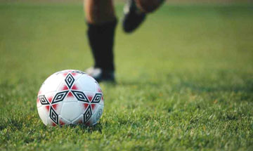 Photo: Turf and soccer player